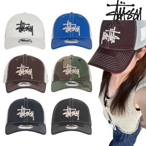 STUSSY] New Era 9Twenty Basic Trucker 6colors 男女兼用 (STUSSY