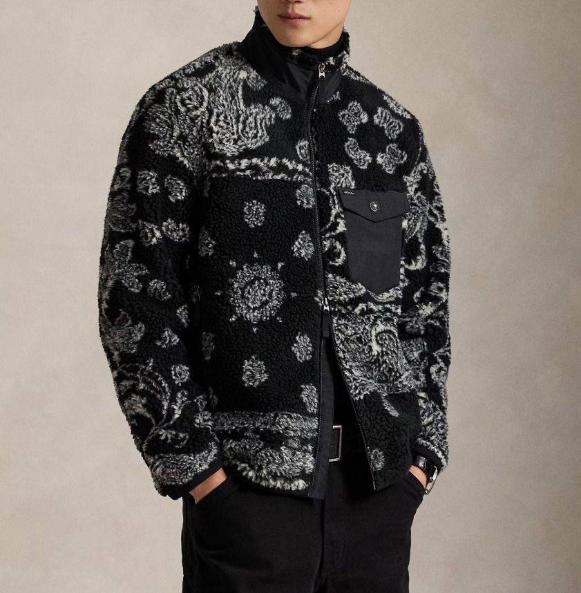 NEW【Polo Ralph Lauren】ペイズリー パイルフリース ジャケット (POLO