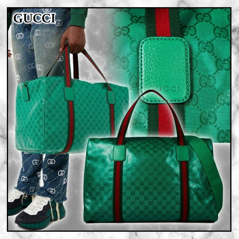 ◇GUCC 最新作◇ラージダッフルバッグ/Green◇ (GUCCI/ボストンバッグ