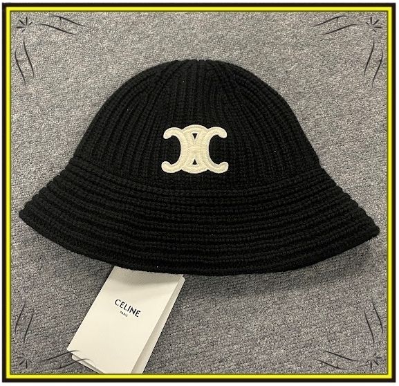 CELINE】セリーヌ トリオンフ クロシェ バケットハット (CELINE/ハット