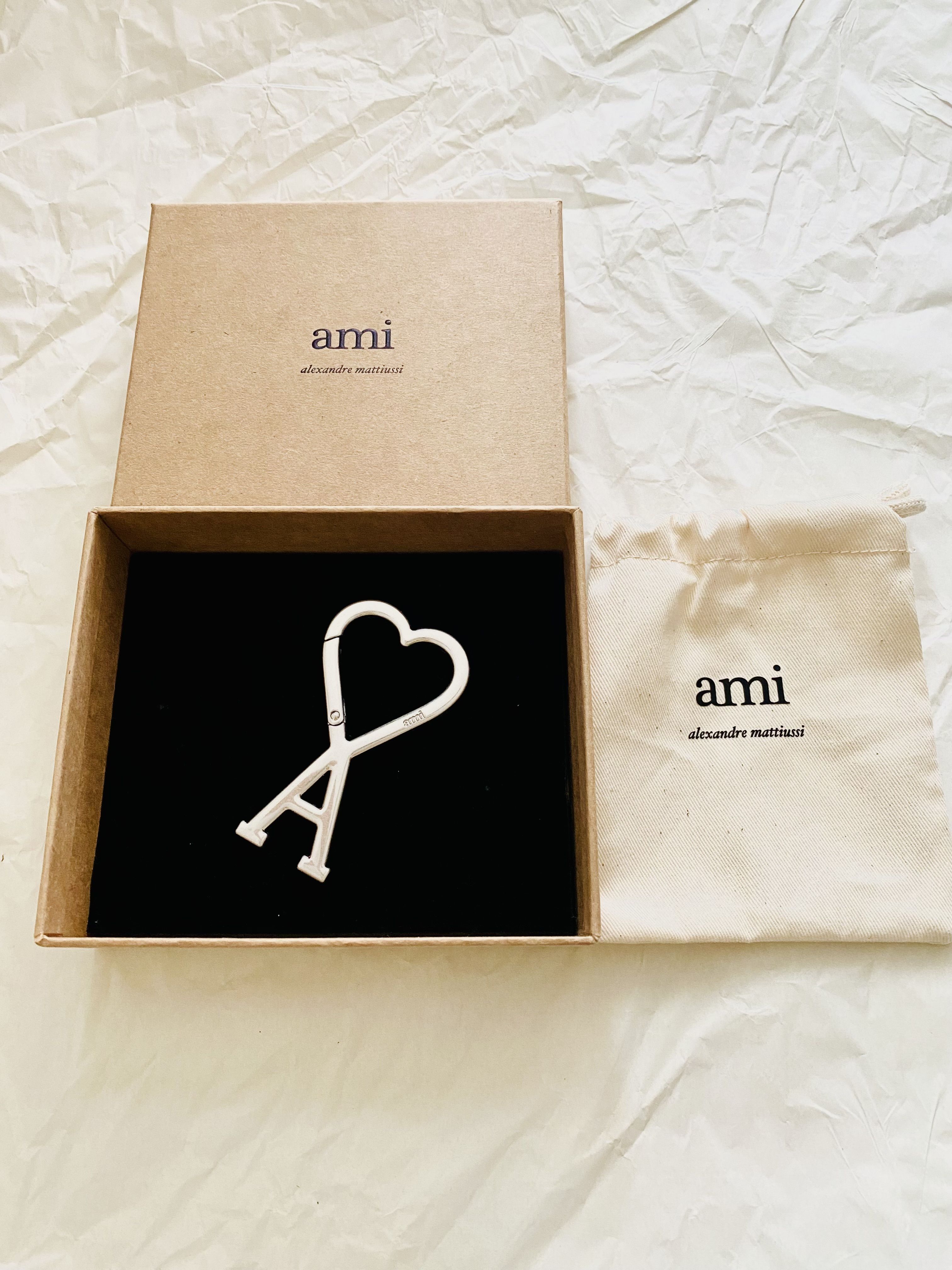 AMI Paris Ami de Coeur ハートロゴ フック キーリング (AMI PARIS