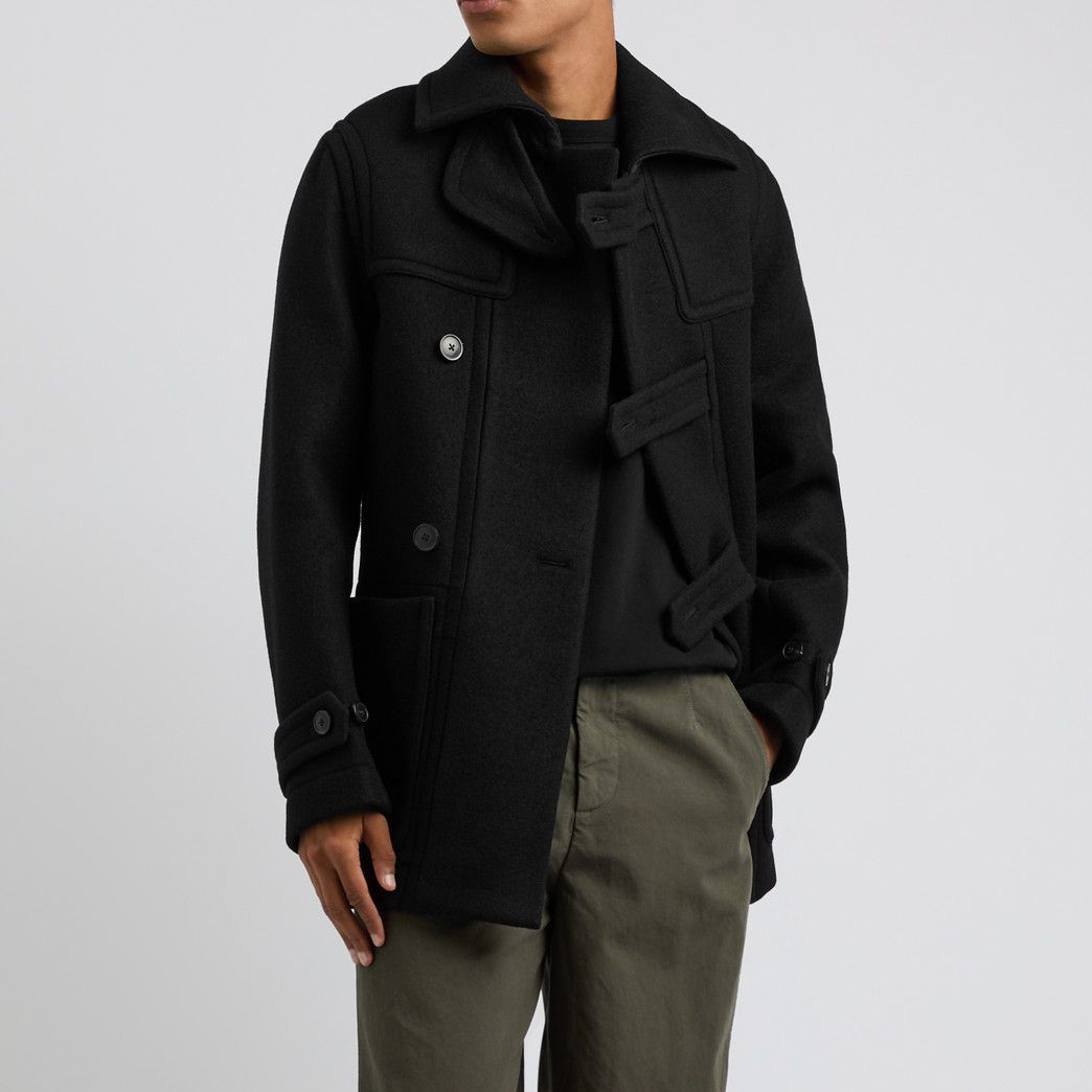 DRIES VAN NOTEN】FW24 ダッフルコート Black 送料関税込 (Dries Van