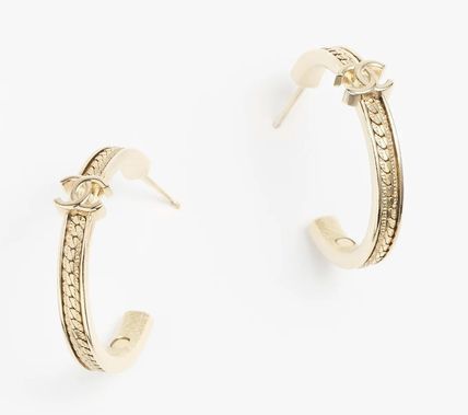 耳元で輝くCCロゴ♪】CHANEL フープピアス ゴールド シルバー (CHANEL