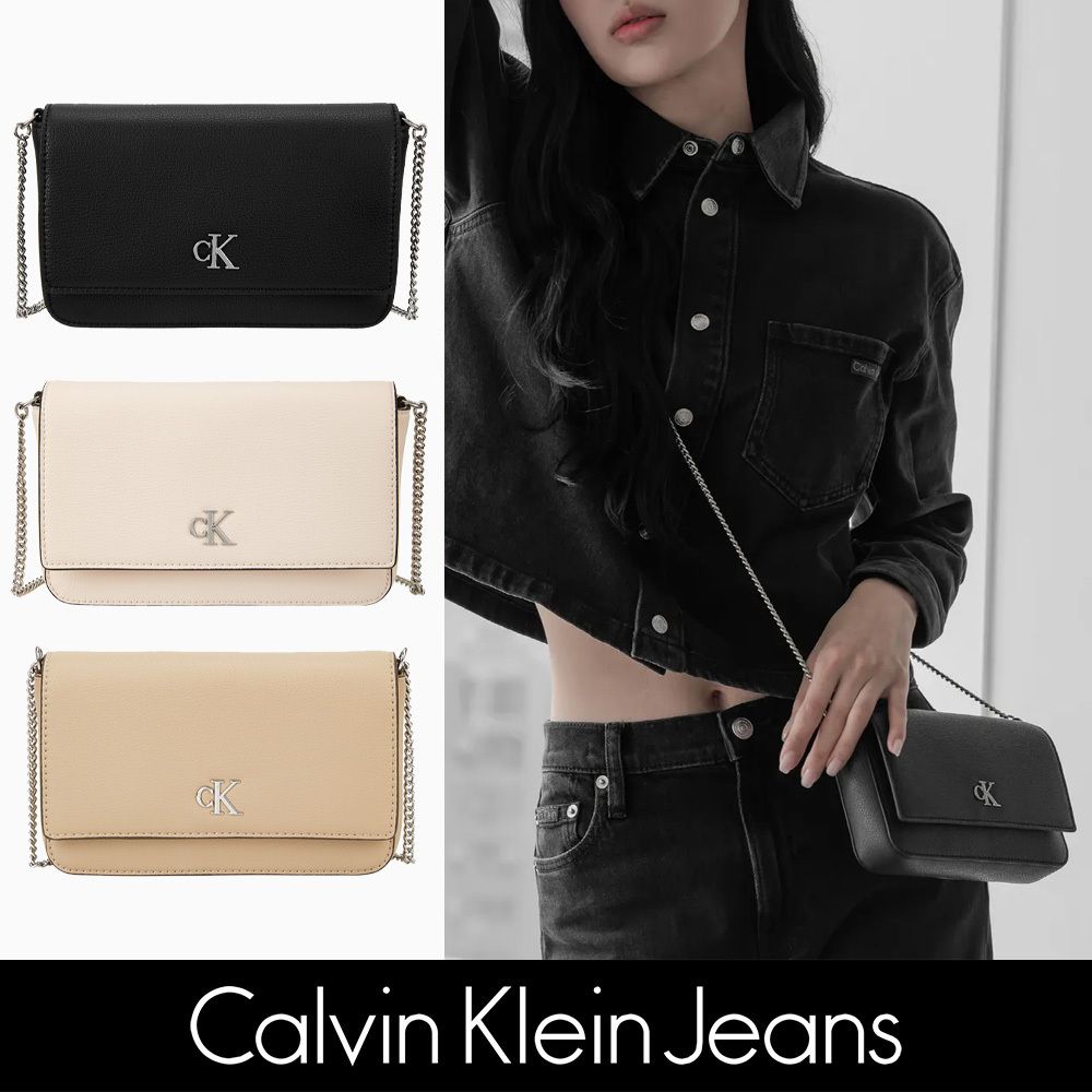 CALVIN KLEIN】CK Jeans◇ミニマルモノグラムチェーンバッグ◇ (Calvin