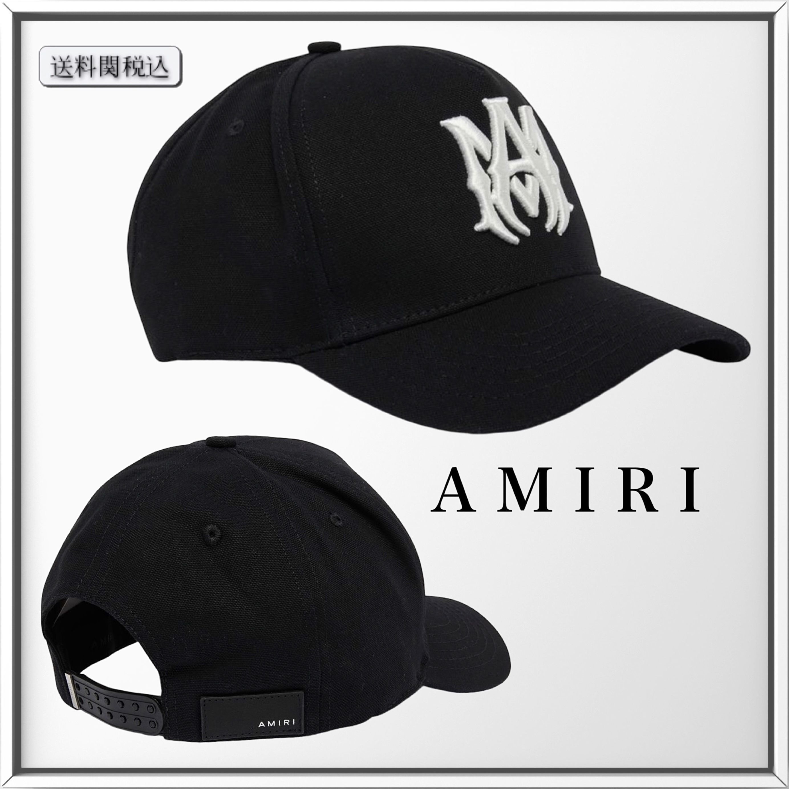 AMIRI ロゴ エンブロイダリー コットン ベースボールキャップ (AMIRI
