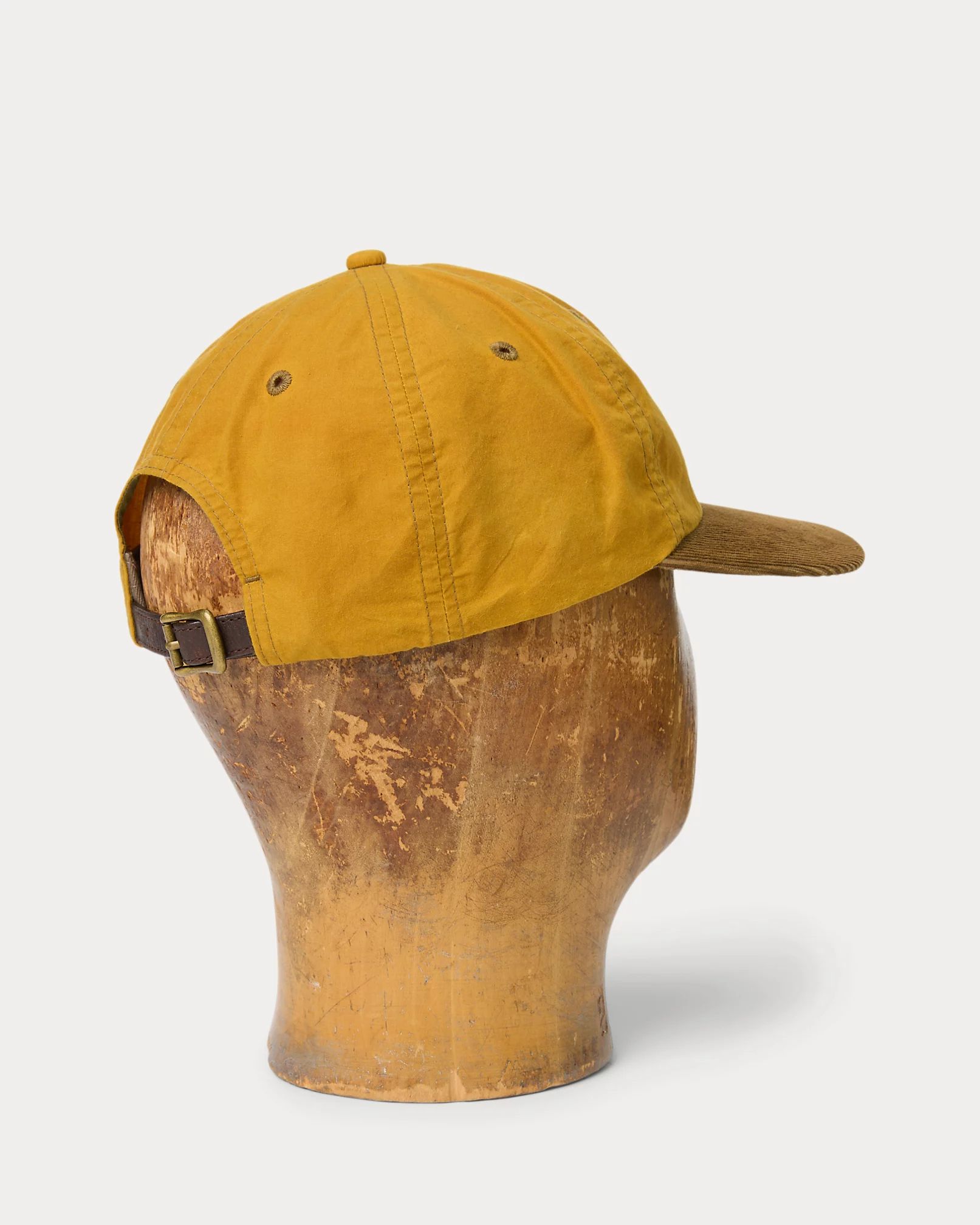 ヤマト便【RRL】コーデュロイつば オイルクロス ボールキャップ (RRL