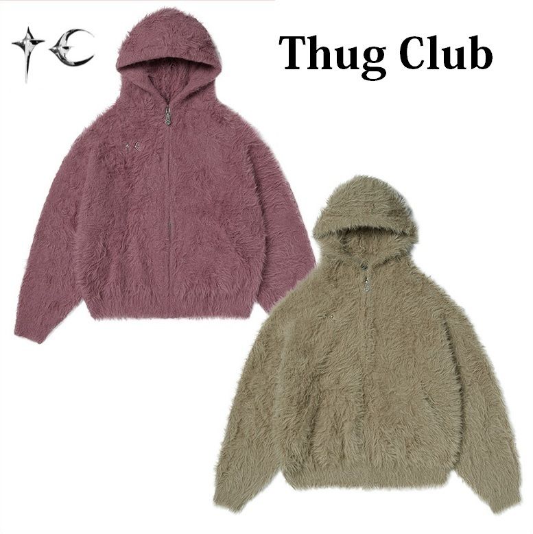 Thug Club】Pack Fur Zip-up Hoodie ボアファー (Thug Club/パーカー