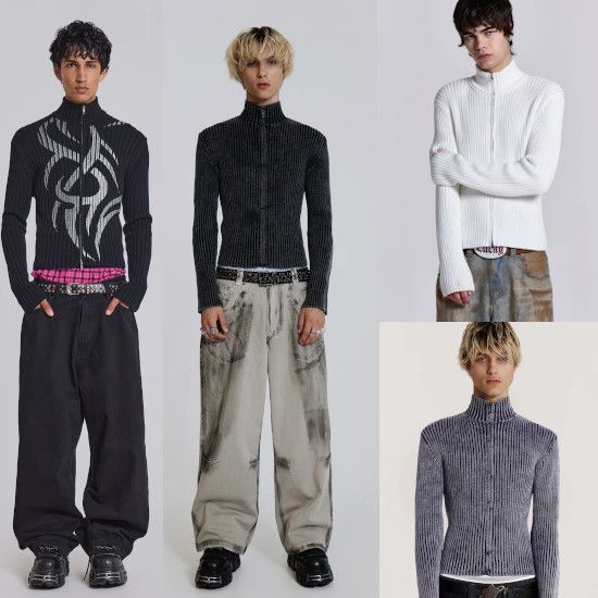 ☆JADED LONDON UK☆ Lucid Knit Track Top (JADED LONDON/スウェット