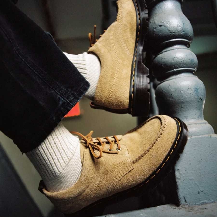 Dr Martens☆LOWELL SUEDE MOC TOE☆TAN (Dr.Martens/ドレスシューズ