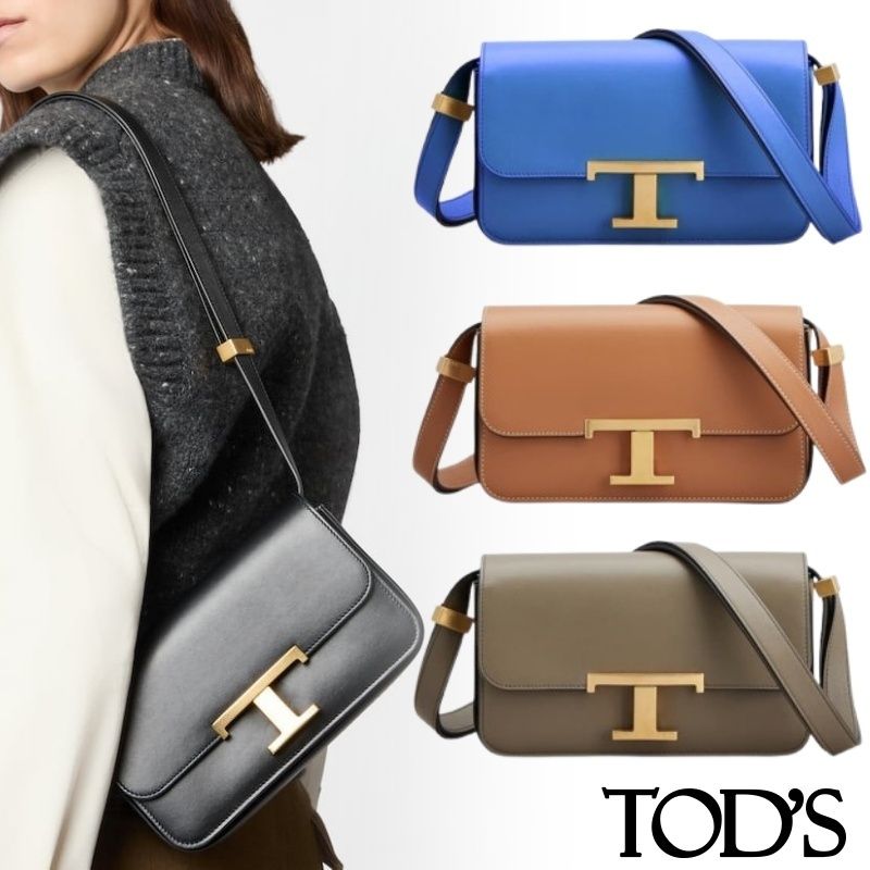 TOD'S トッズ Tタイムレス レザー クロスボディ バッグ マイクロ