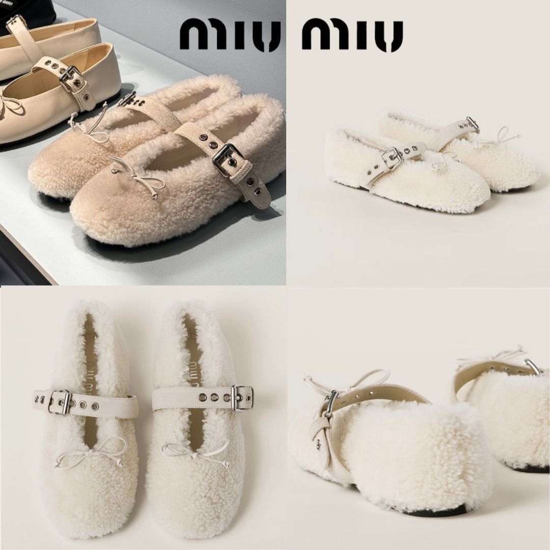 ☆MiuMiu☆ リボンが可愛い ミュウミュウ バレリーナ (MiuMiu/バレエ
