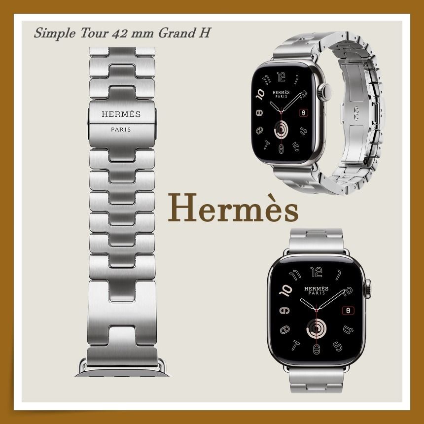 HERMES】 Apple Watch ベルト☆Single Tour 42 mm Grand H (HERMES
