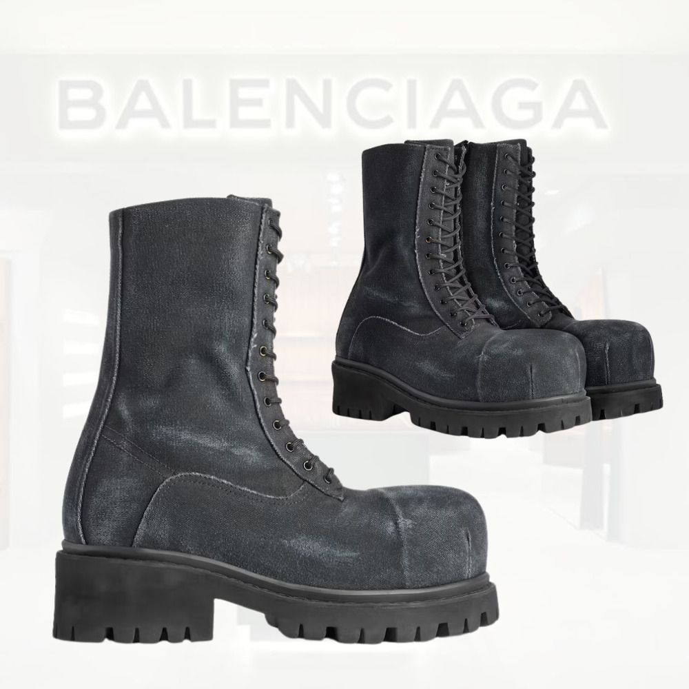 送料込+BALENCIAGA+Stomper ブーティー (BALENCIAGA/ブーツ