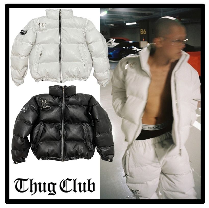 ☆送料・関税込☆THUG CLUB☆Leather Puffer Jacket☆ (Thug Club