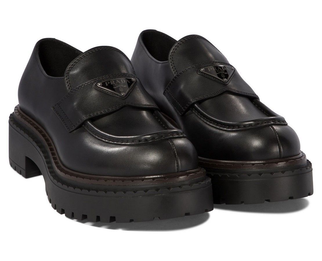 PRADA プラダ メンズ レザー ローファー 厚底 上質 革靴 *先着順