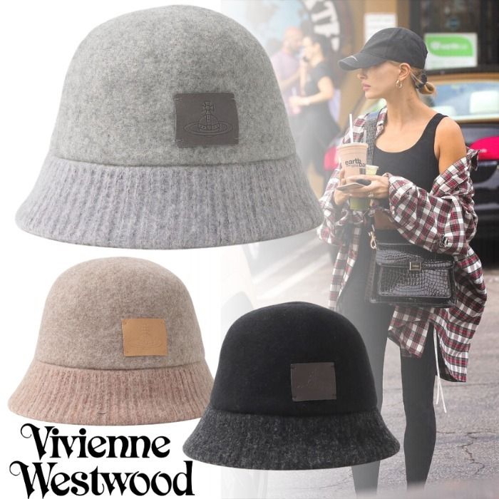 国内発送『VivienneWestwood』リブ バスクハット (Vivienne Westwood
