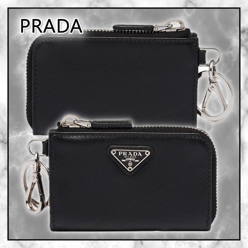 ◇PRADA 最新作◇サフィアーノレザー ミニポーチ キーホルダー