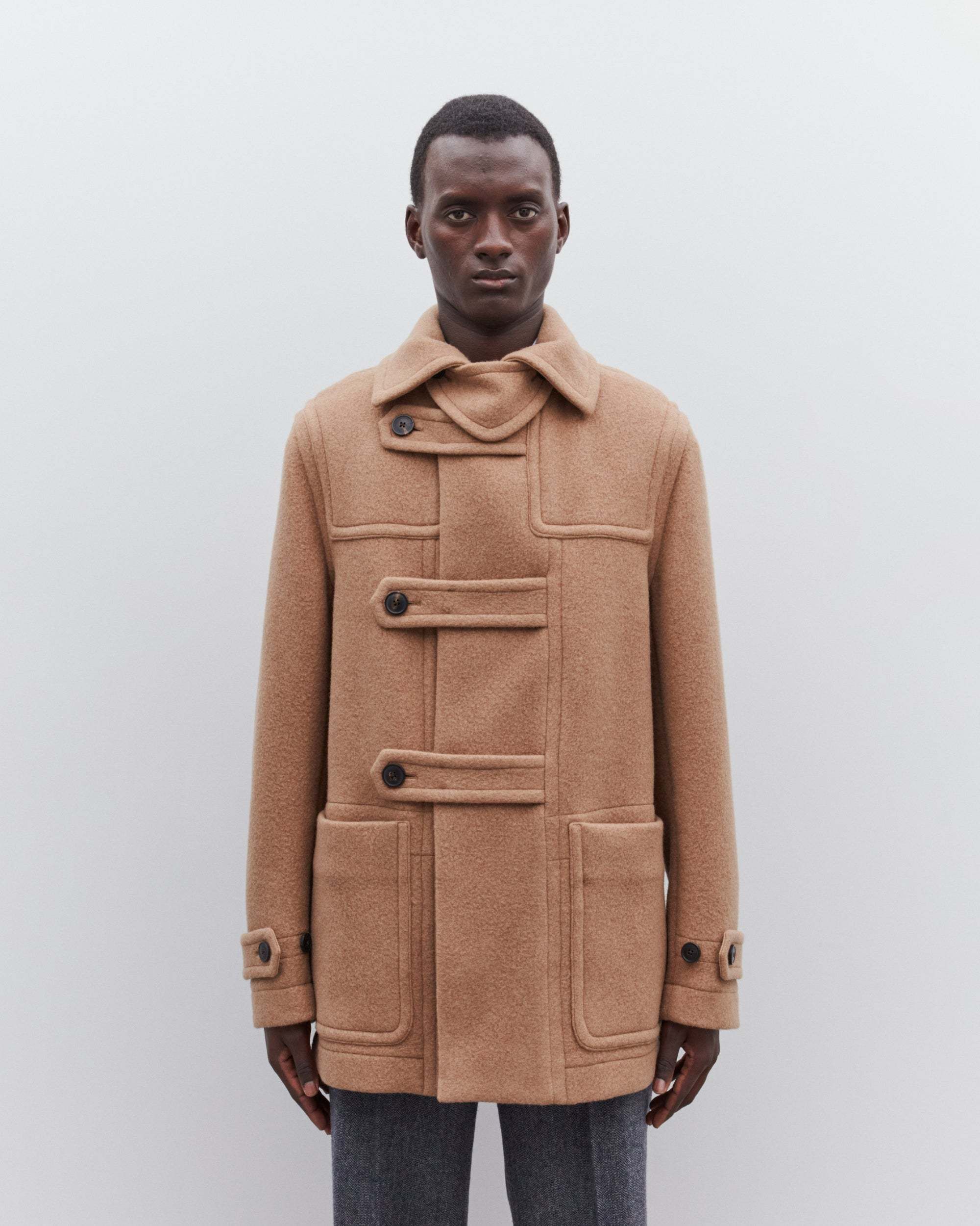 機能的でエレガント【Dries Van Noten】メンズダッフルコート (Dries