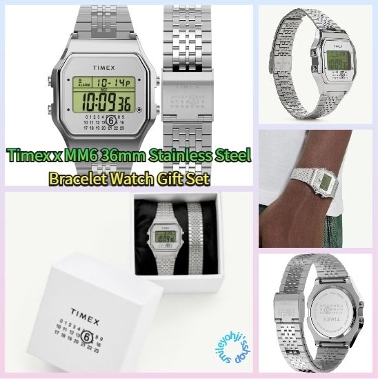 ☆Timex x MM6 36mm Stainless Steel Bracelet Watch Gift Set☆ (MM6