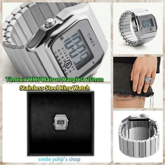 ☆入手困難☆Timex x MM6 20mm Stainless Steel Ring Watch (MM6
