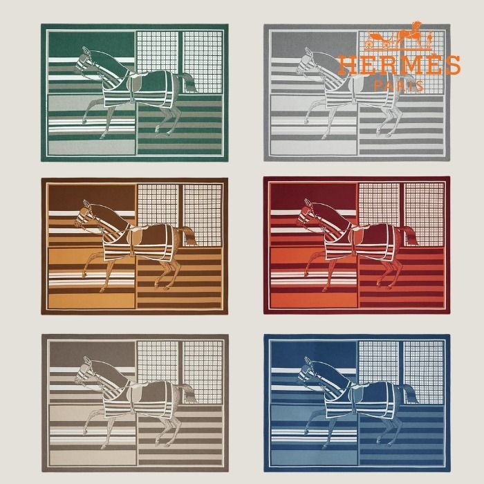 馬柄で上品なデザイン♪【HERMES】ブランケット (HERMES/ブランケット