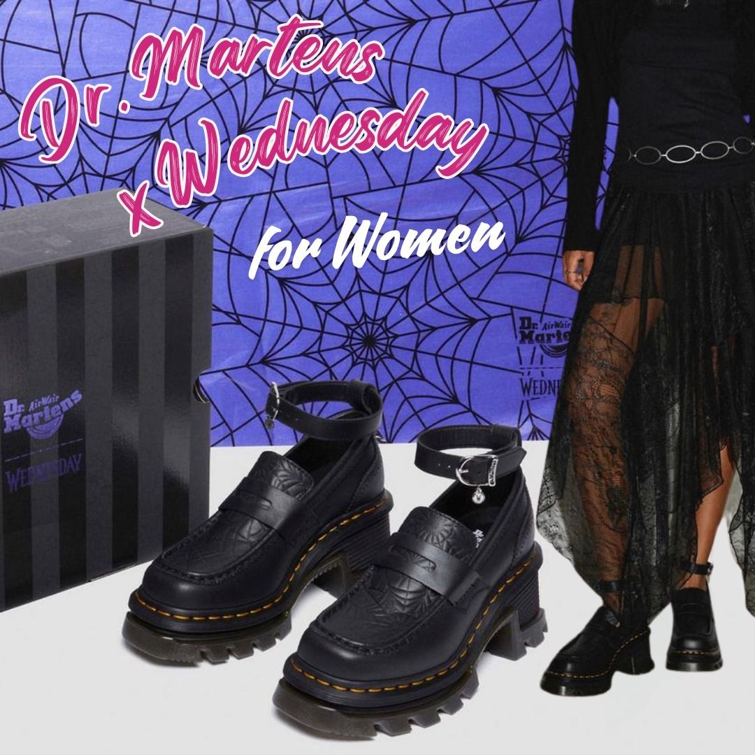コラボ【Dr.Martens×Wednesday】CORRAN ウェンズデーローファー (Dr