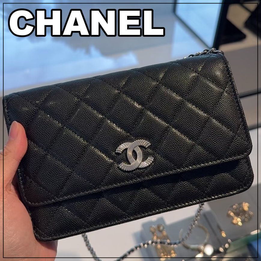 CHANEL 25C《クルーズCC♪》チェーンウォレット BK (CHANEL/ショルダー