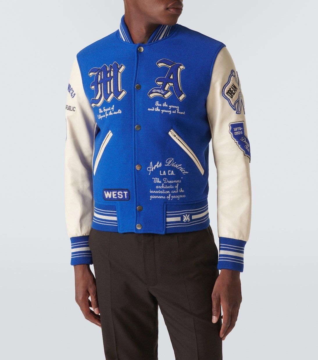 希少】AMIRI ドリームチームアップリケ バーシティ ジャケット (AMIRI