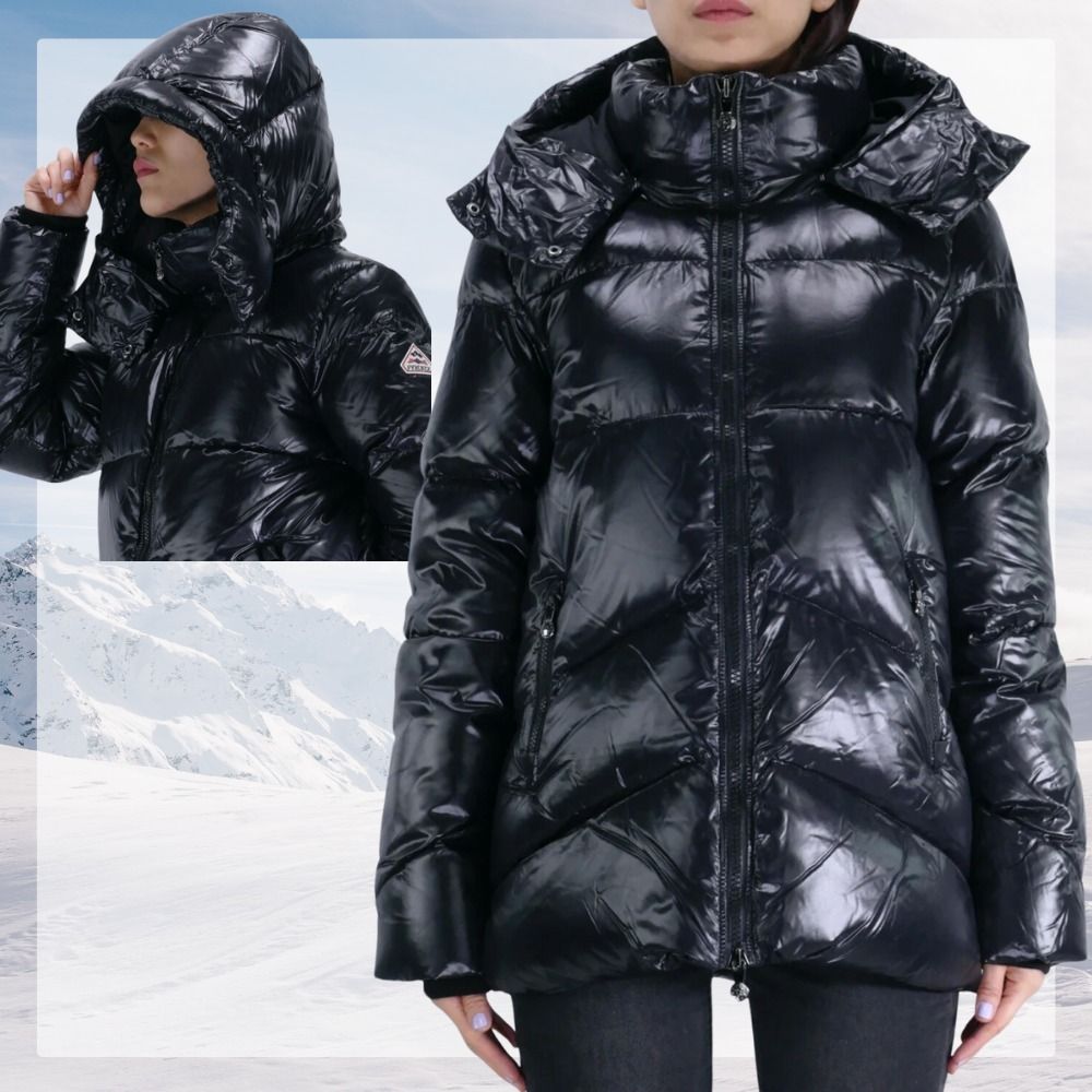 光沢のあるブラック☆ピレネックス PYRENEX ダウンジャケット (PYRENEX