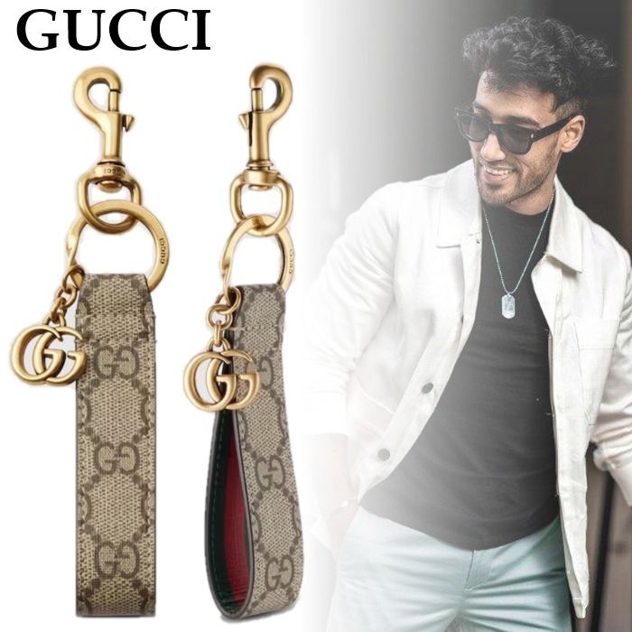 国内直営**GUCCI**フック クロージャー付き キーチェーン (GUCCI/キー
