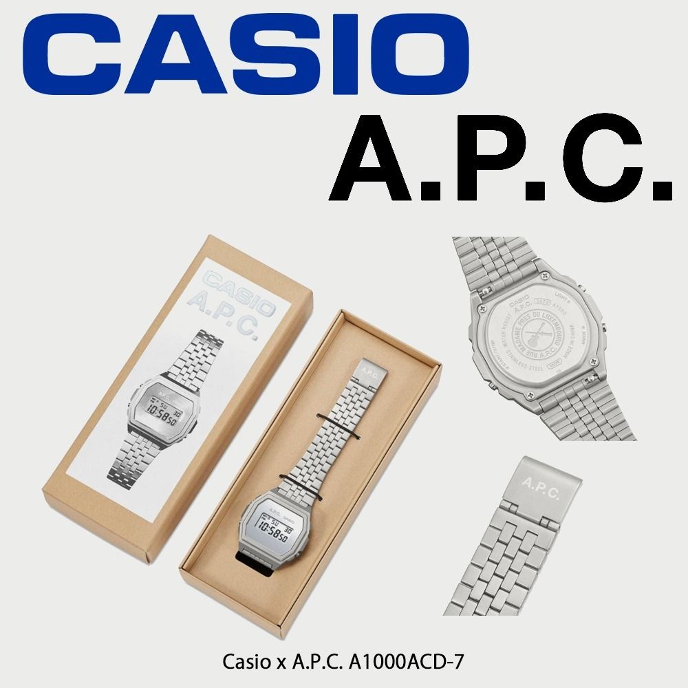 Casio x A.P.C.】 A1000ACD-7 Watch Silver (CASIO/デジタル時計