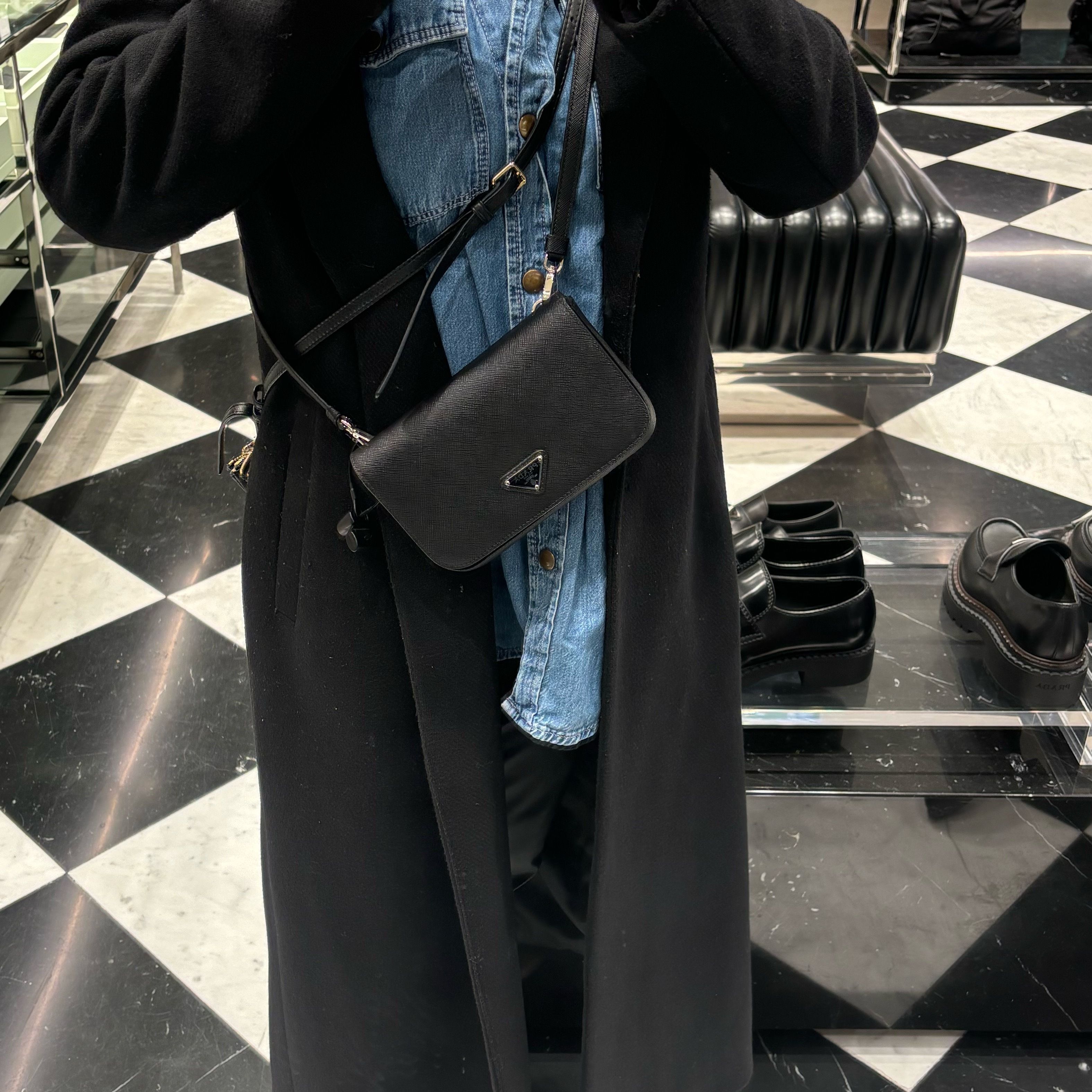 PRADA サフィアーノレザー ショルダーバッグ (PRADA/ショルダーバッグ