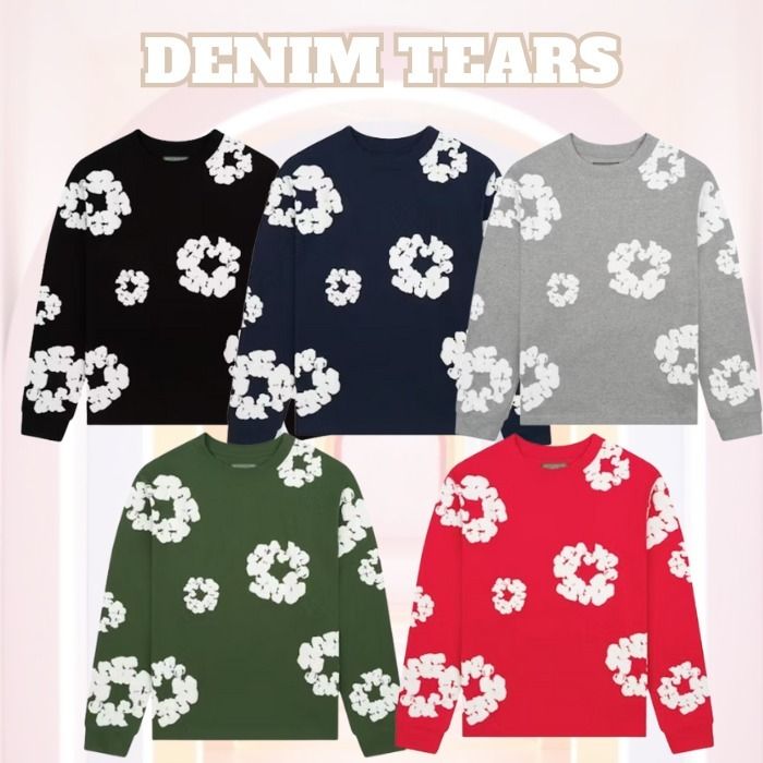 Denim Tears ロングTシャツ グレー Lサイズ トレーナー Denim Tears