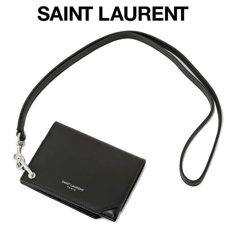SAINT LAURENT スムースレザー カードケース 798311-AADAQ-1000 (Saint