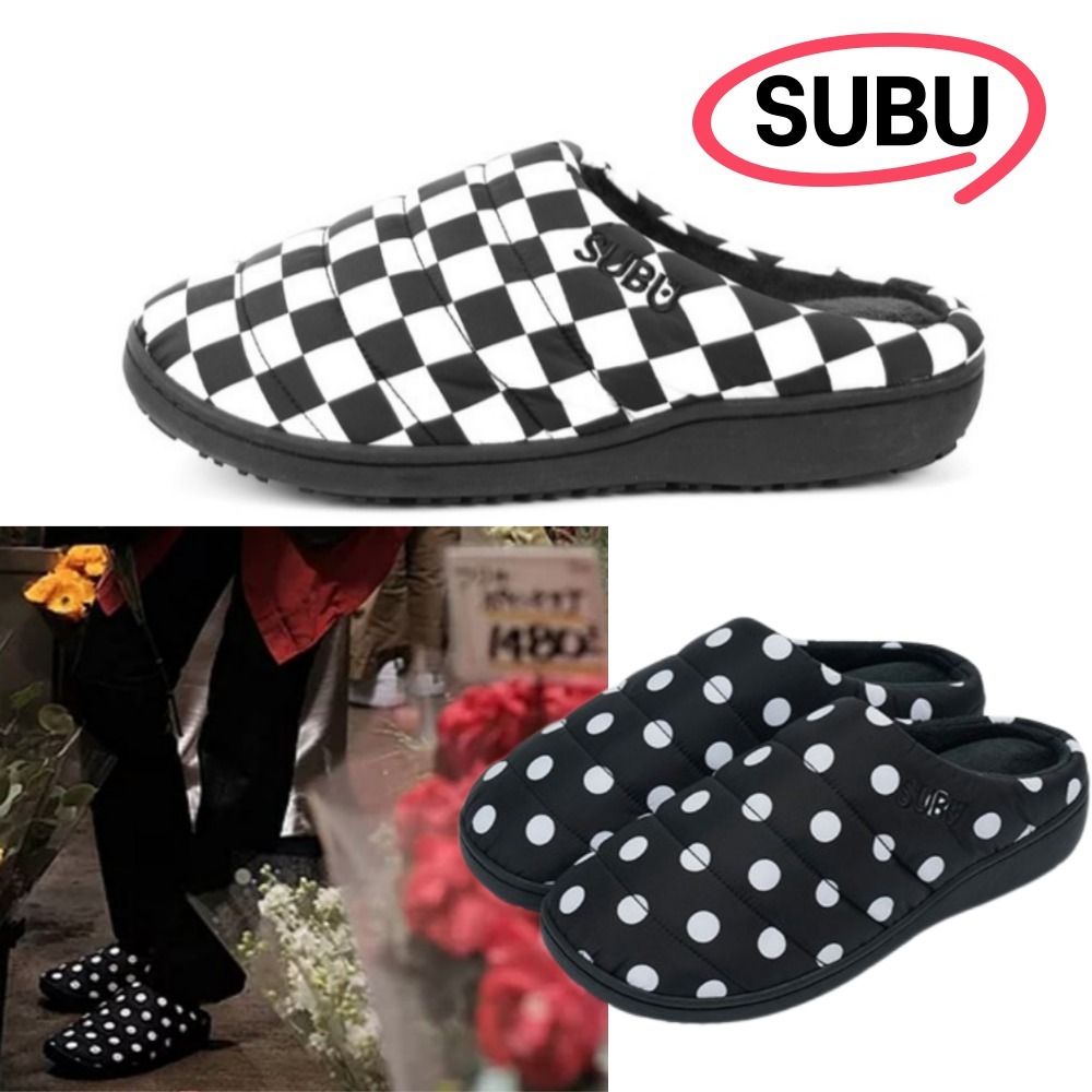 SUBU] Unisex Down Sandal (Dots , Checker) ☆ジェニー着用 (SUBU