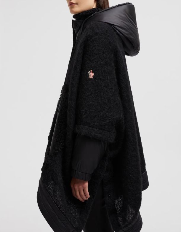 MONCLER GRENOBLE 2024/25秋冬新作 異素材MIXダウン入りポンチョ