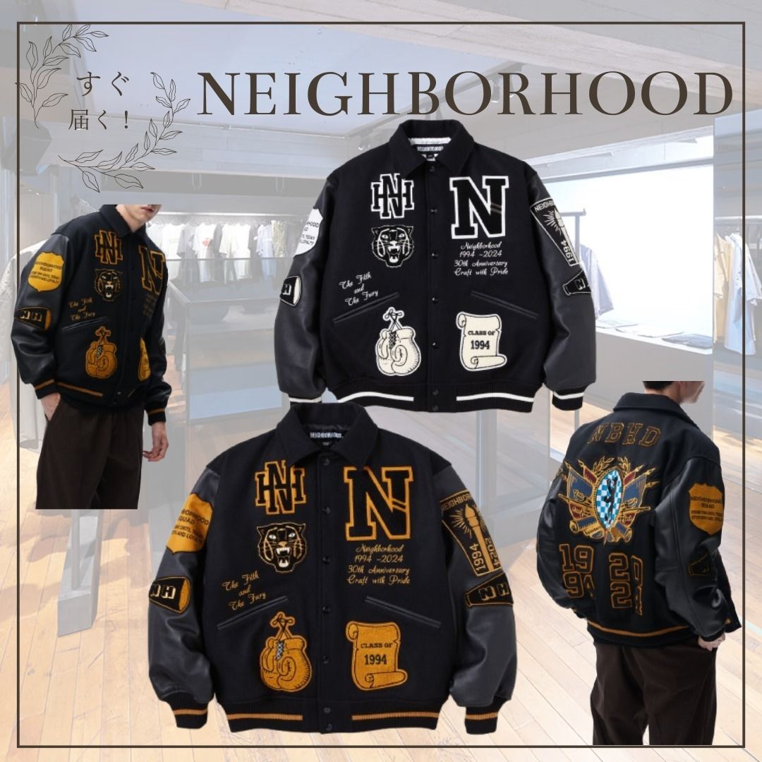 すぐ届く☆【NEIGHBORHOOD】STADIUM JACKET (Neighborhood/スタジャン