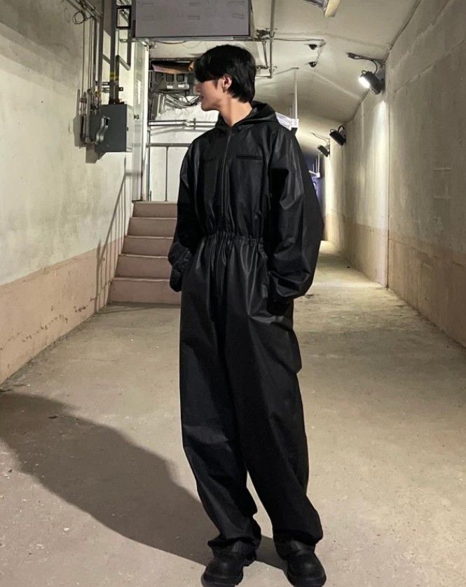 Yeezy Gap Engineered By Balenciaga Coated Cotton Overalls (YEEZY