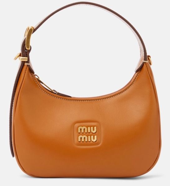 TWICE＊モモ着用】ミュウミュウ レザー ショルダーバッグ 送込 (MiuMiu