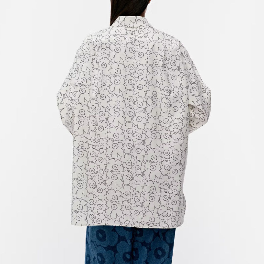 marimekko】Nila Piirto Unikko コットン シャツ (marimekko/ブラウス