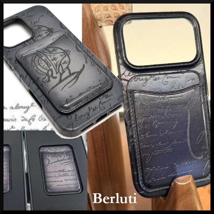 BERLUTI】スクリットレザー マグネット式カードホルダー (Berluti