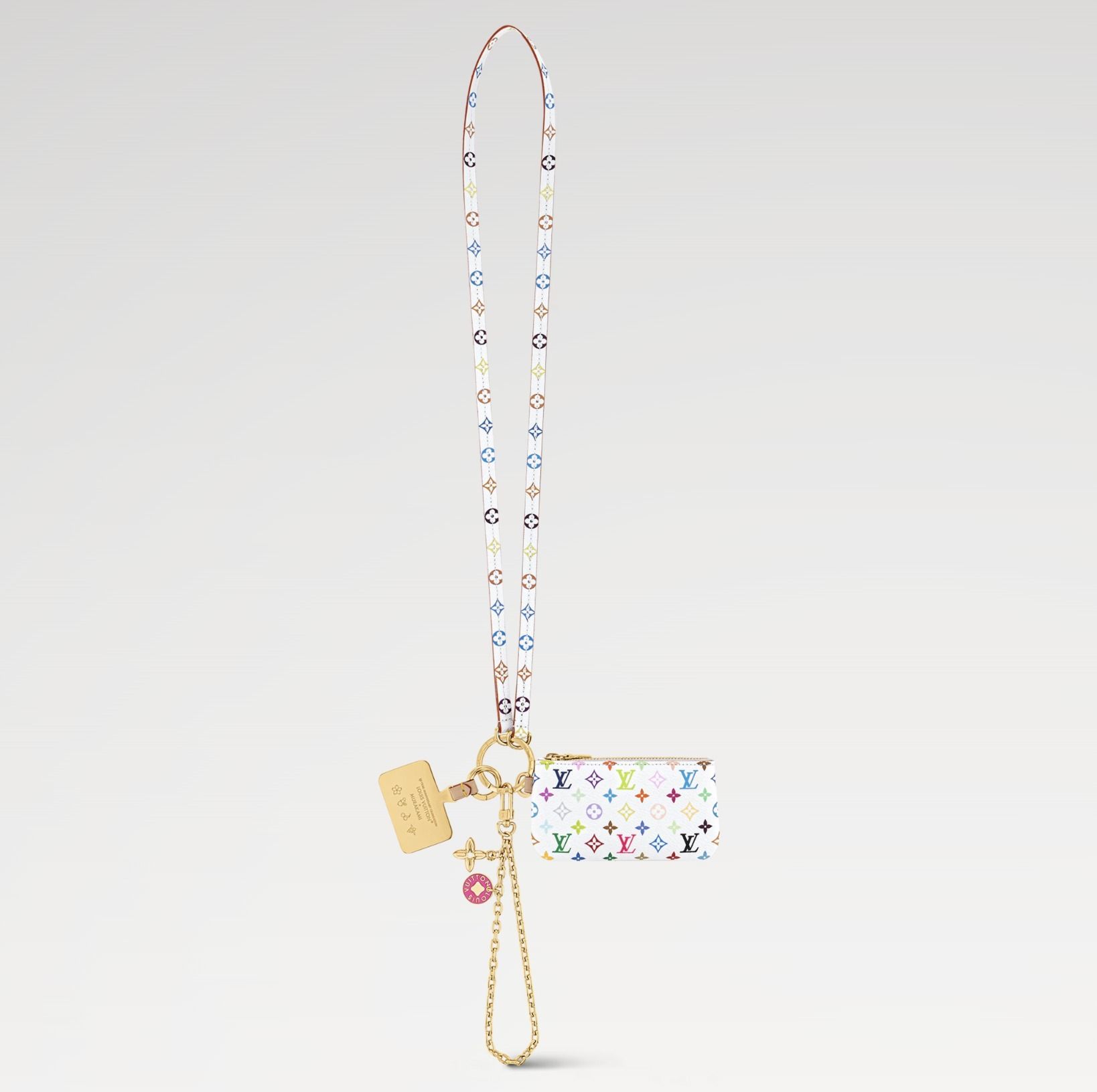 村上隆コラボ【Louis Vuitton】LV TM フォンホルダー ストラップ