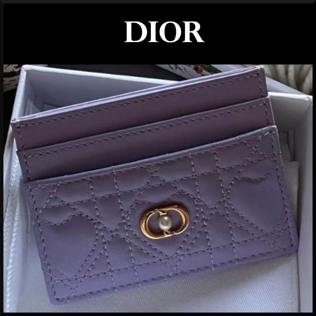 国内限定☆】Dior Jolie Freesia カードホルダー パープル (Dior