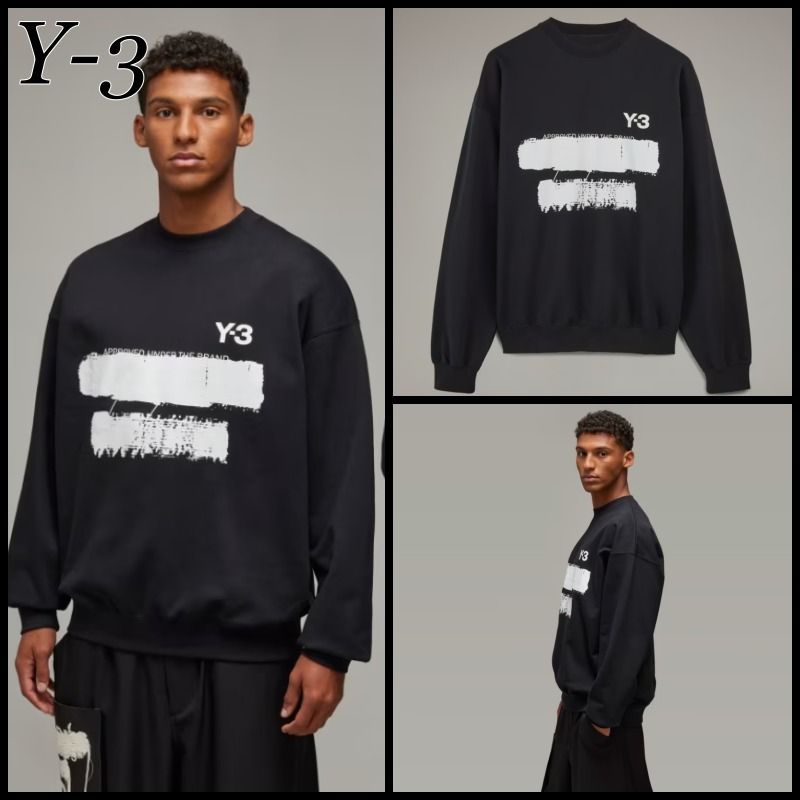 関税込】Y-3 ワイスリー◇グラフィック ロゴ スウェットシャツ (Y-3
