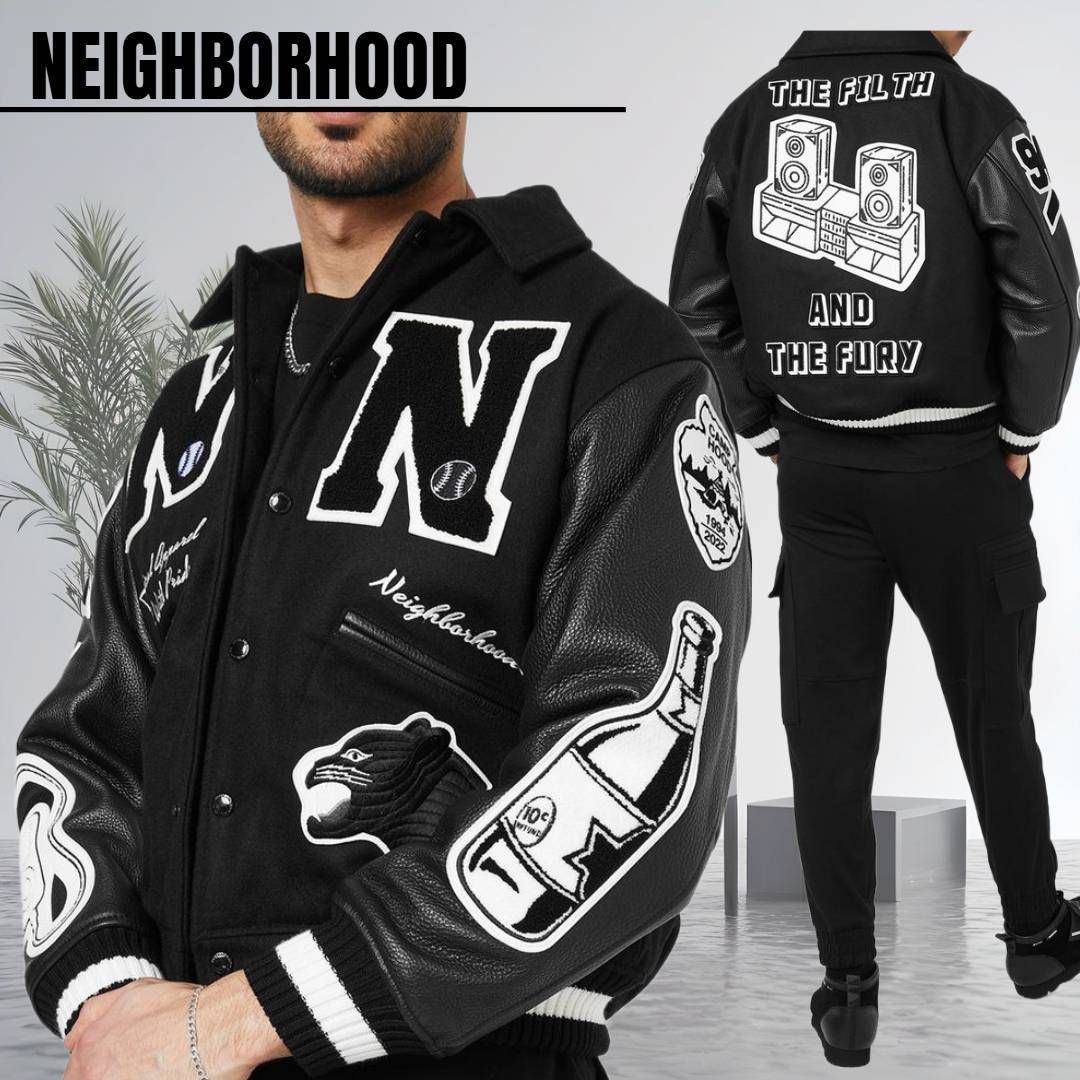 関税込【NEIGHBORHOOD】Stadium Jacket (Neighborhood/スタジャン