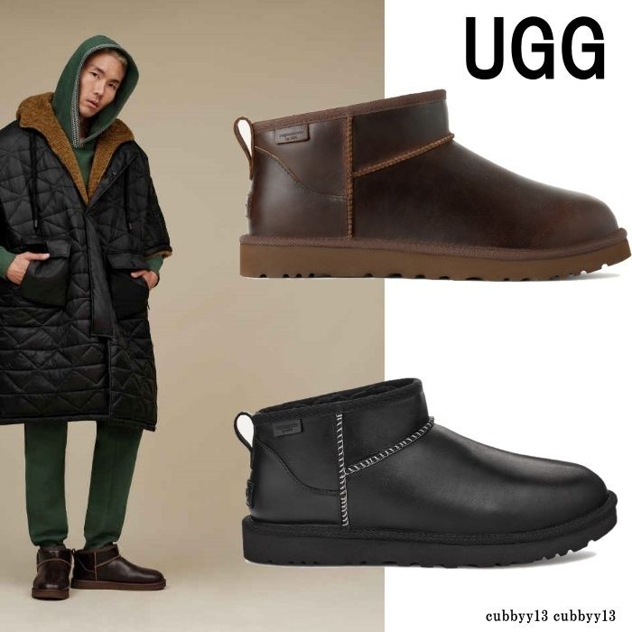 メンズ】UGG Classic Ultra Mini LTHR Regen ブーツ (UGG/ブーツ