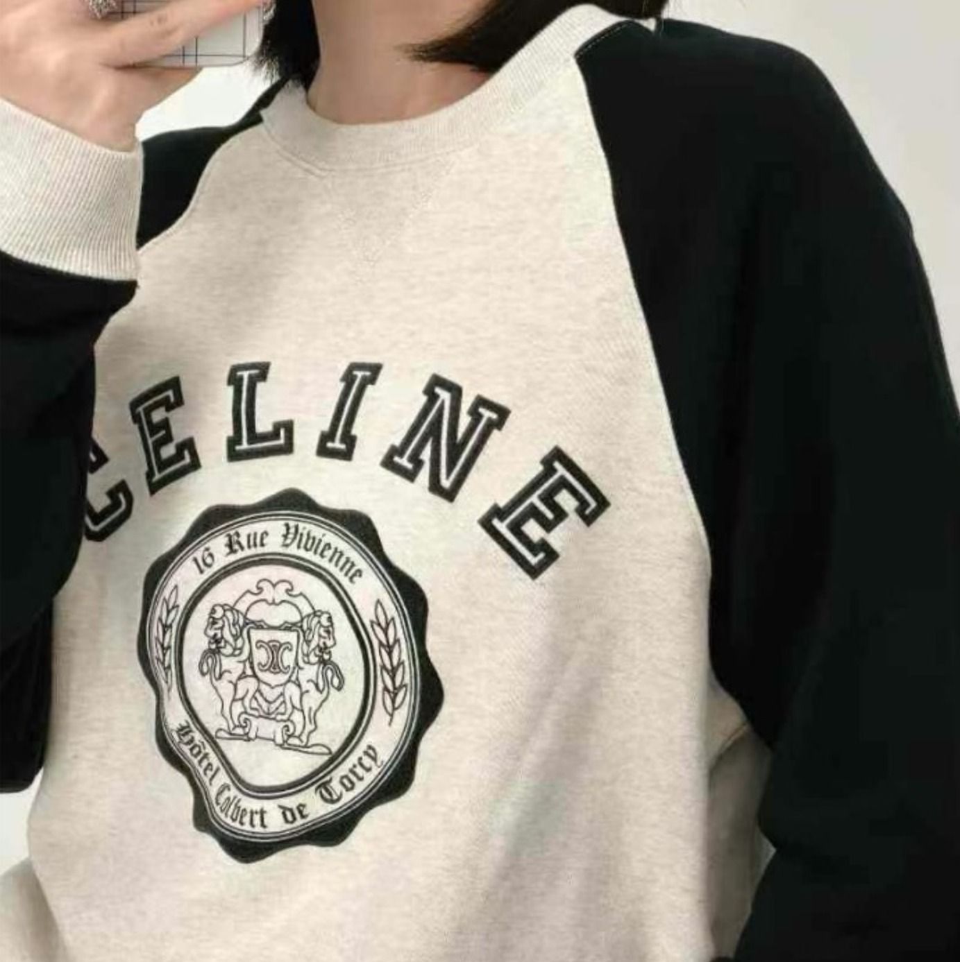 クール】セリーヌ スウェット コットン 韓国系 シャツ ♪ (CELINE