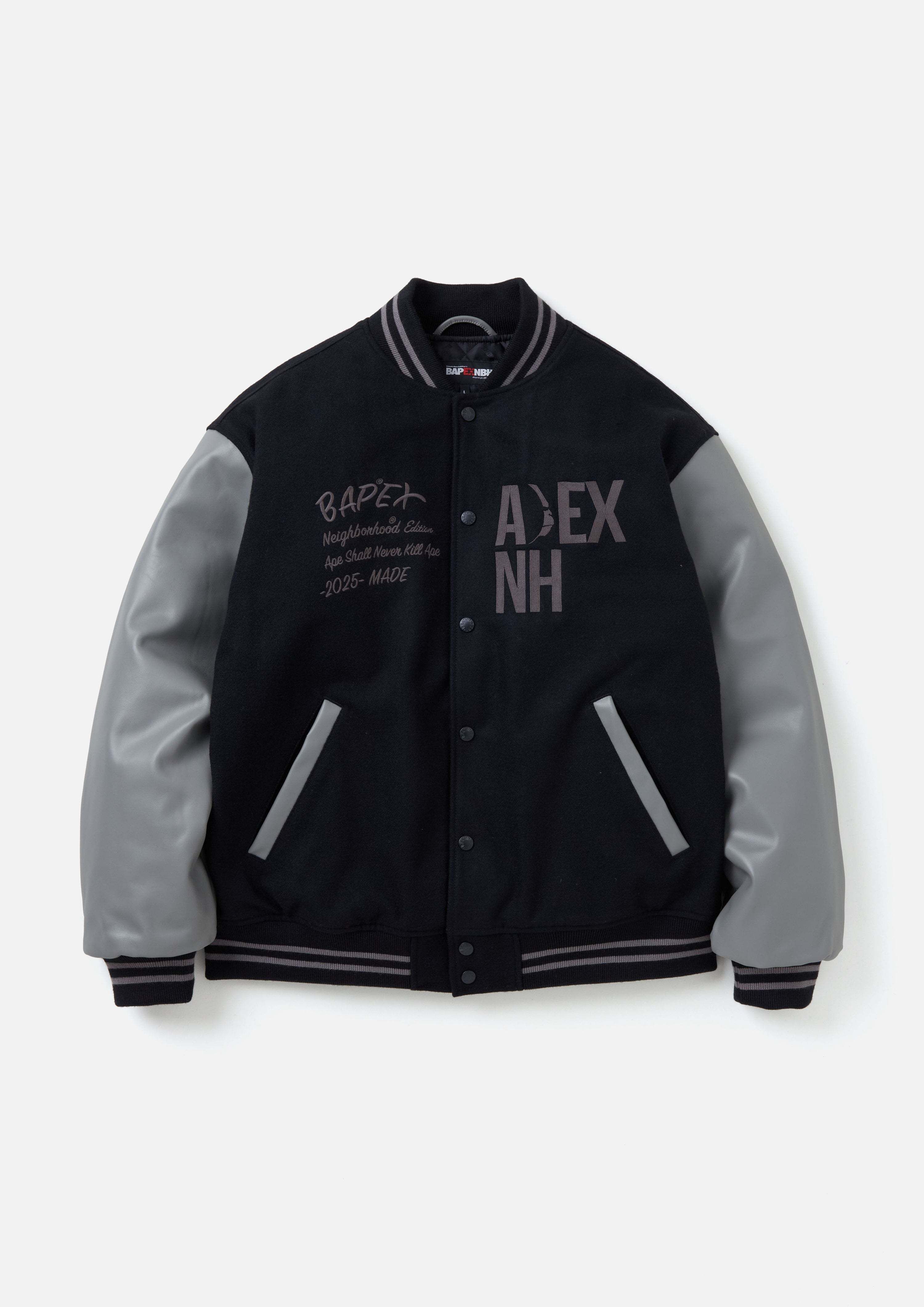 NEIGHBORHOOD】BAPE X NBHD - VARSITY JACKET_NH ver (Neighborhood