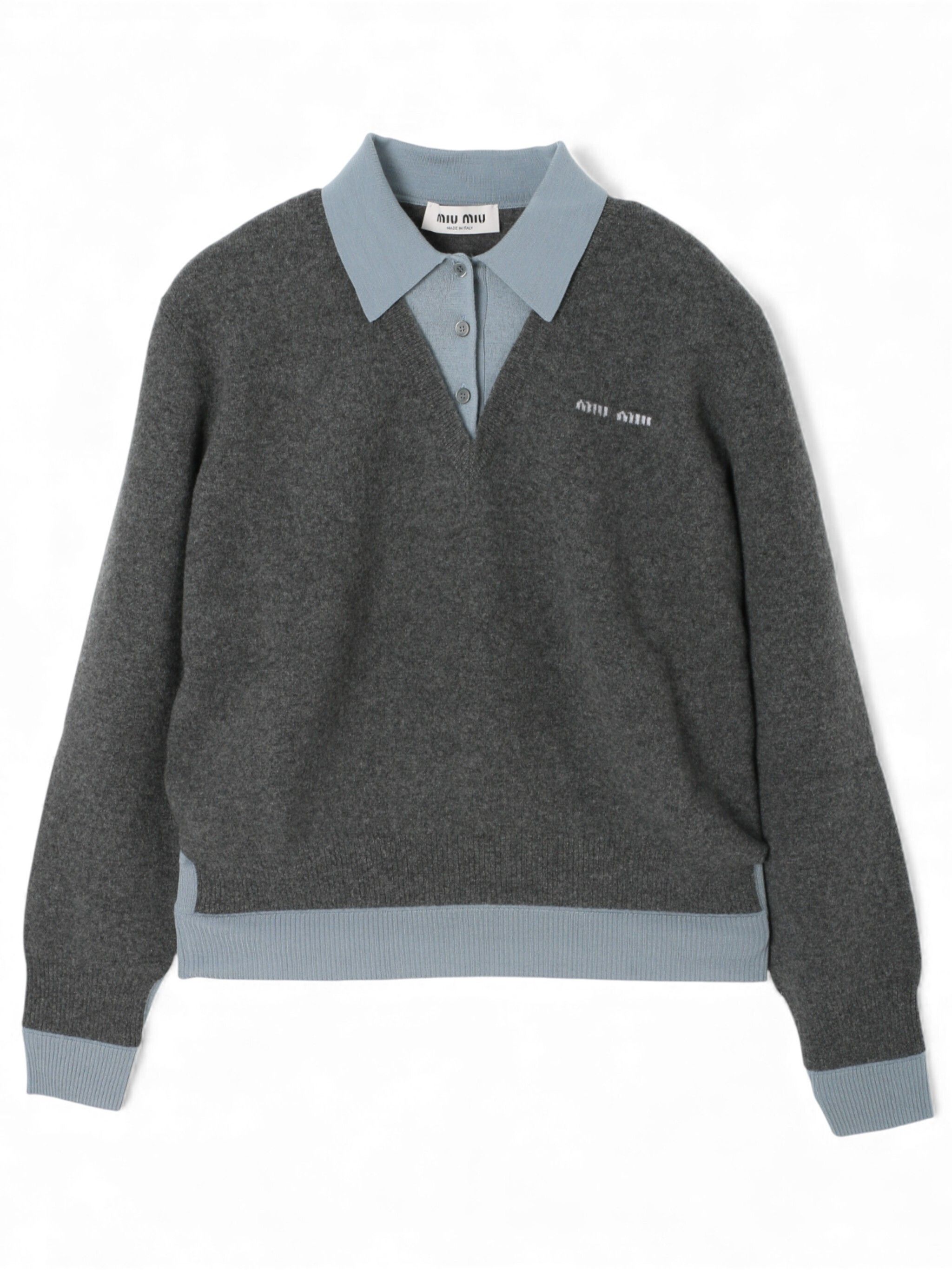 MIU MIU | CASHMERE & WOOL POLO SWEATER セーター (MiuMiu/ニット