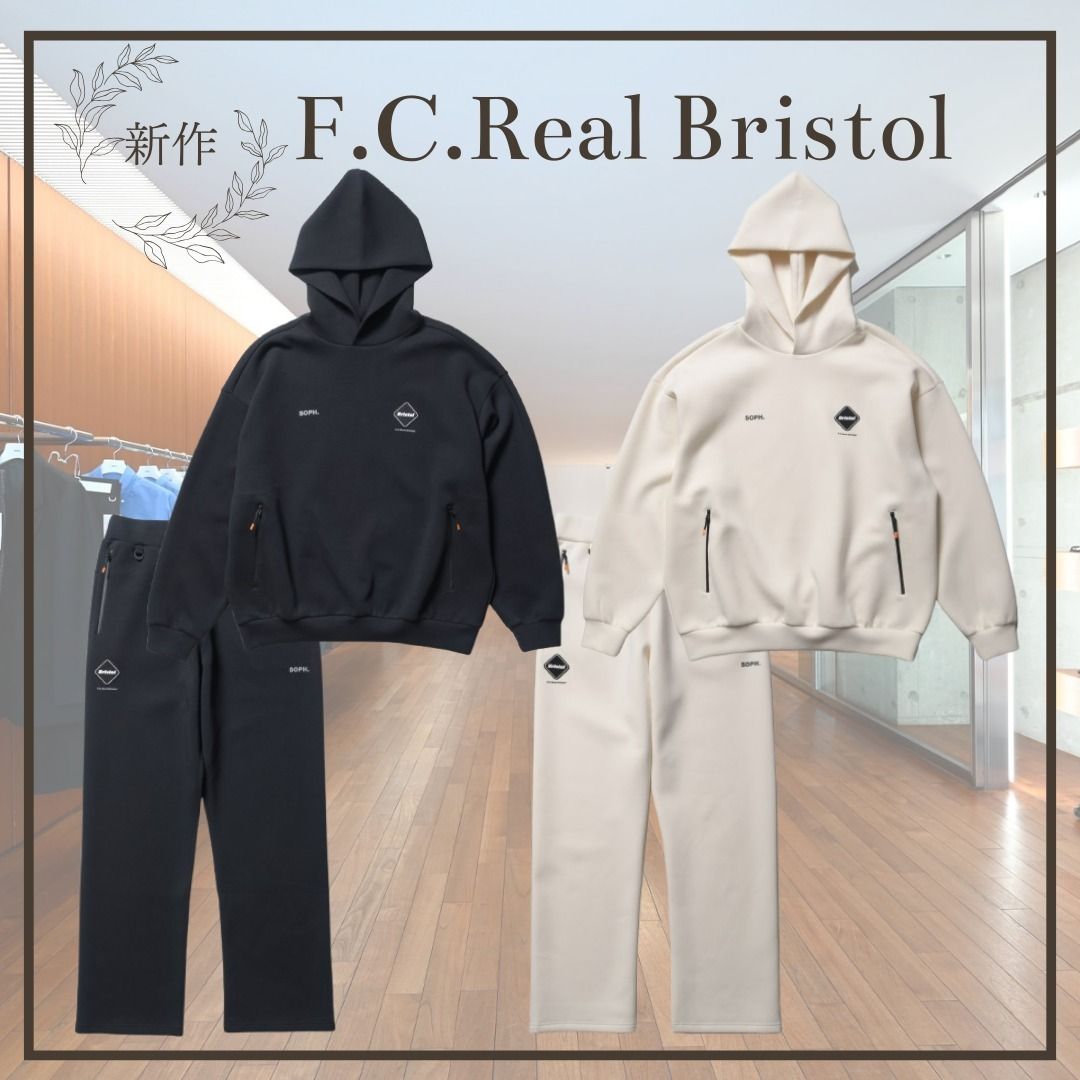 新作☆【F.C.Real Bristol】BAGGY HOODIE＆FLAT HEM BAGGY PANTS (F.C.
